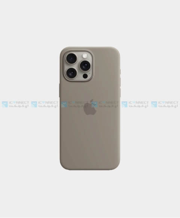 Apple Silicone Case For Apple iPhone 15 Pro Max - Clay