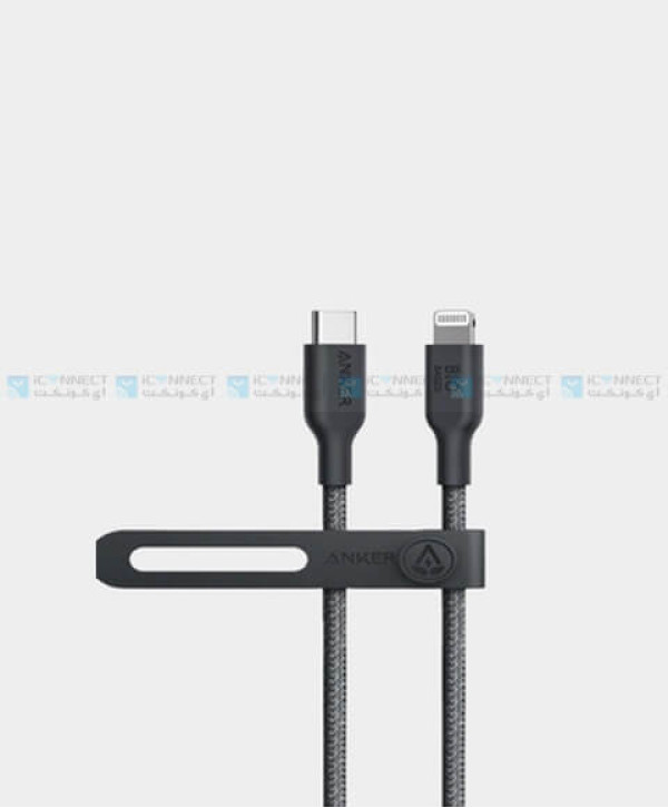 Anker 542 USB-C to Lightning Cable Bio-Based B2B | 3ft (A80B1H11) - Black