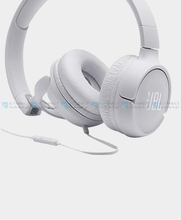 JBL Tune 500 Wired Headphones - White