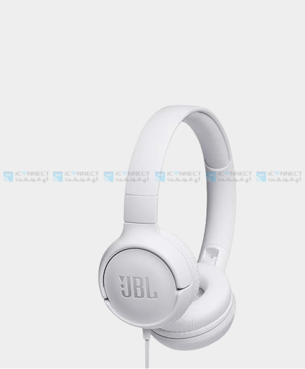 JBL Tune 500 Wired Headphones - White