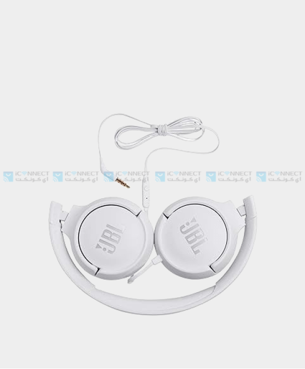 JBL Tune 500 Wired Headphones - White