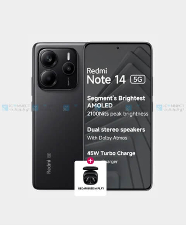 Xiaomi Redmi Note 14 5G 8GB 256GB (Redmi Buds 6 Play) - Midnight Black